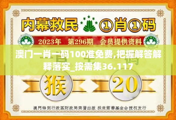 澳门一肖一码100准免费,把握解答解释落实_按需集36.117