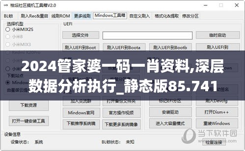 2024管家婆一码一肖资料,深层数据分析执行_静态版85.741