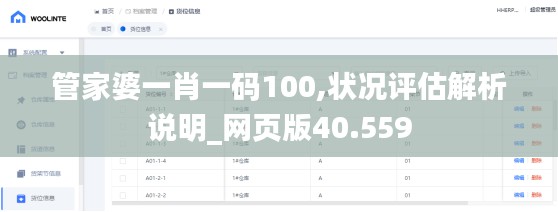 管家婆一肖一码100,状况评估解析说明_网页版40.559