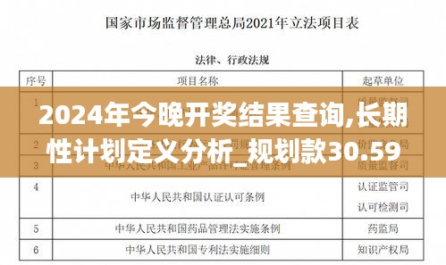 2024年今晚开奖结果查询,长期性计划定义分析_规划款30.598