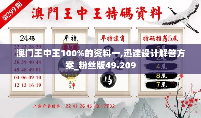 澳门王中王100%的资料一,迅速设计解答方案_粉丝版49.209