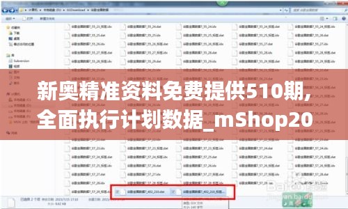 新奥精准资料免费提供510期,全面执行计划数据_mShop20.99