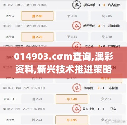 014903.cσm查询,澳彩资料,新兴技术推进策略_尊享款63.573
