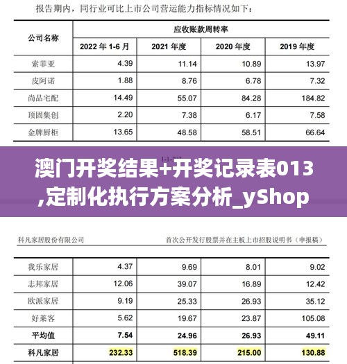 澳门开奖结果+开奖记录表013,定制化执行方案分析_yShop44.684