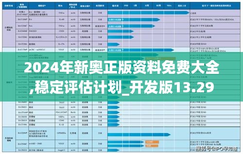 2024年新奥正版资料免费大全,稳定评估计划_开发版13.29