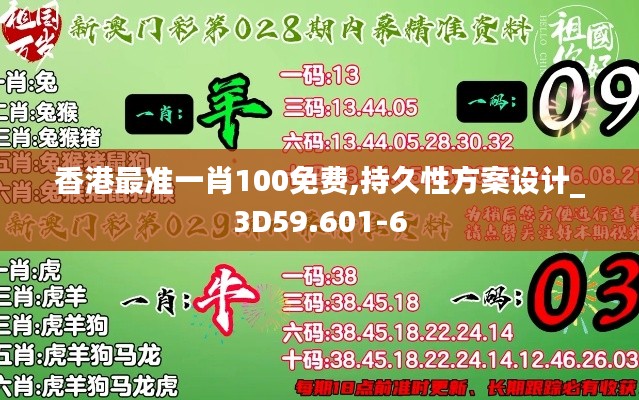 香港最准一肖100免费,持久性方案设计_3D59.601-6