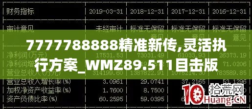 7777788888精准新传,灵活执行方案_WMZ89.511目击版