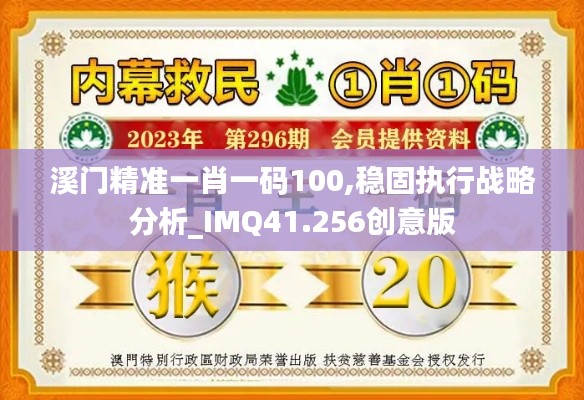 溪门精准一肖一码100,稳固执行战略分析_IMQ41.256创意版