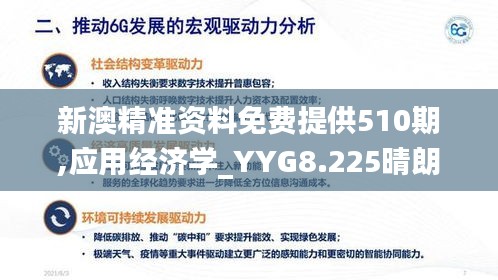 新澳精准资料免费提供510期,应用经济学_YYG8.225晴朗版