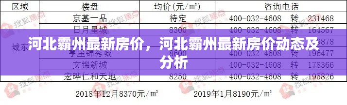 河北霸州最新房价动态与趋势分析