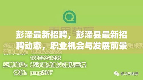 彭泽县最新招聘动态，职业机会、发展前景探索