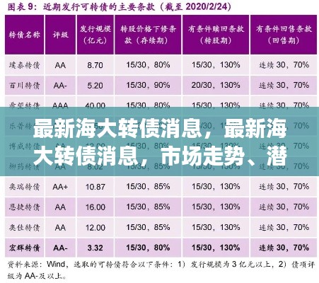 海大转债最新动态，市场走势、机遇与挑战深度解析