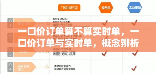 一口价订单与实时单的概念辨析及实际应用探讨