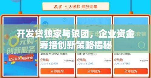 开发贷独家与银团，企业资金筹措创新策略揭秘