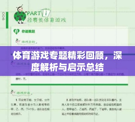 体育游戏专题精彩回顾，深度解析与启示总结