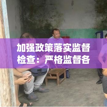 加强政策落实监督检查：严格监督各项惠民政策落实 