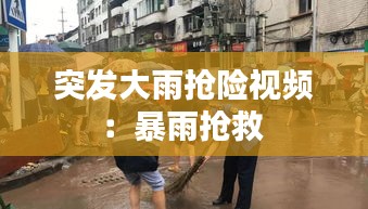 突发大雨抢险视频：暴雨抢救 