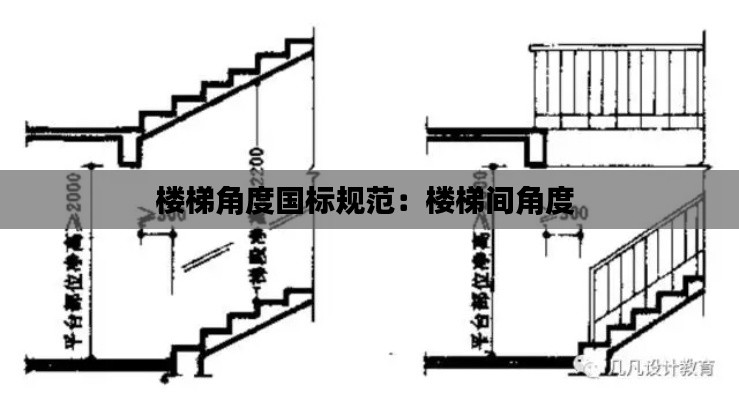 楼梯角度国标规范：楼梯间角度 