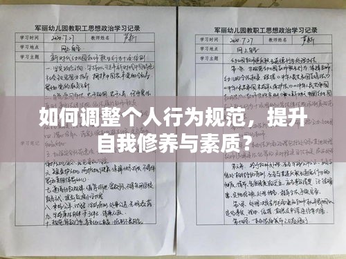 如何调整个人行为规范，提升自我修养与素质？