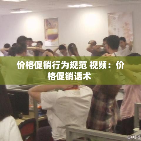 价格促销行为规范 视频：价格促销话术 