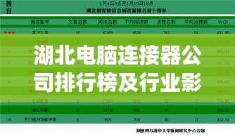 湖北电脑连接器公司排行榜及行业影响力解析