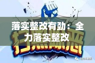 落实整改有劲：全力落实整改 