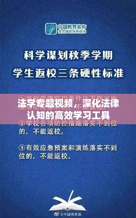 法学专题视频，深化法律认知的高效学习工具