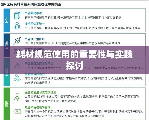 耗材规范使用的重要性与实践探讨