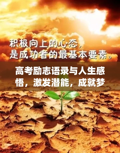 高考励志语录与人生感悟，激发潜能，成就梦想之路