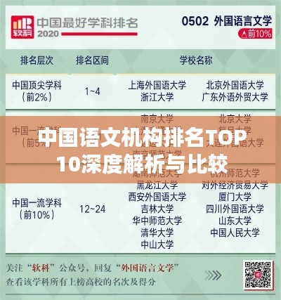 中国语文机构排名TOP10深度解析与比较