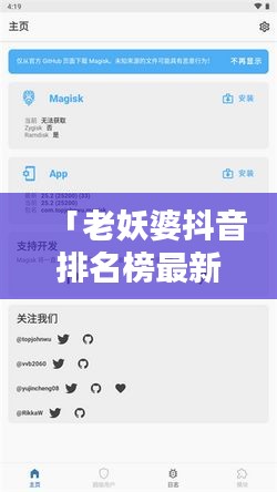 「老妖婆抖音排名榜最新揭秘，热门用户魅力之源大揭秘」