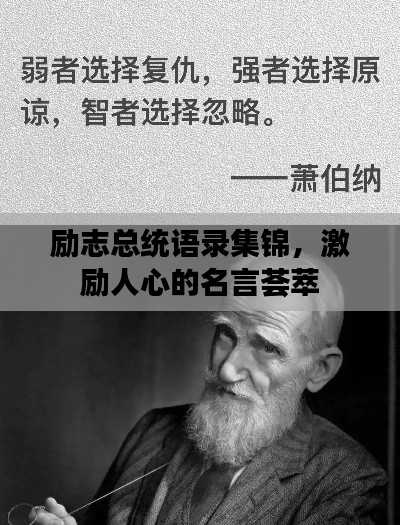 励志总统语录集锦，激励人心的名言荟萃