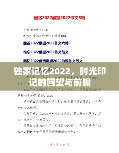 独家记忆2022，时光印记的回望与前瞻