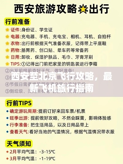西安至北京飞行攻略，最新飞机旅行指南
