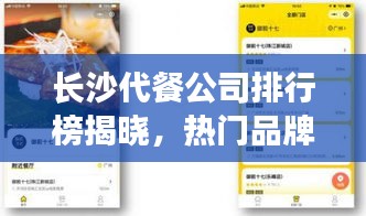 长沙代餐公司排行榜揭晓，热门品牌一览无余！