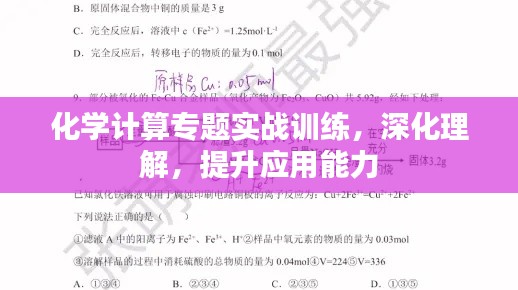 化学计算专题实战训练，深化理解，提升应用能力