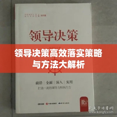 领导决策高效落实策略与方法大解析