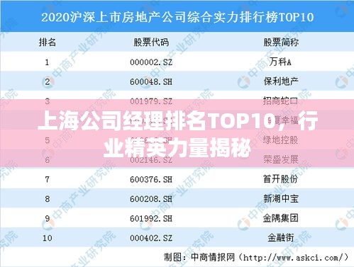上海公司经理排名TOP10，行业精英力量揭秘