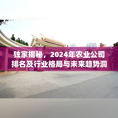 独家揭秘，2024年农业公司排名及行业格局与未来趋势洞察