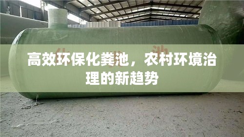 高效环保化粪池，农村环境治理的新趋势