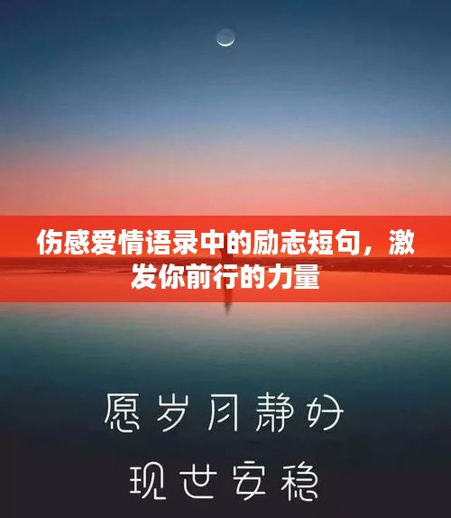 伤感爱情语录中的励志短句，激发你前行的力量