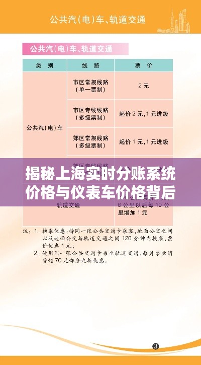 揭秘上海实时分账系统价格与仪表车价格背后的关联奥秘