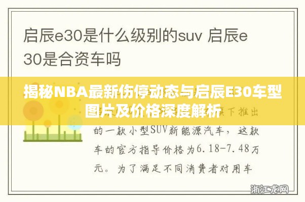 揭秘NBA最新伤停动态与启辰E30车型图片及价格深度解析