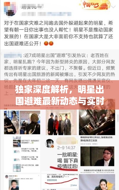 独家深度解析，明星出国避难最新动态与实时情况揭秘