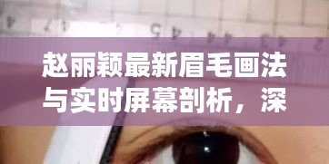 赵丽颖最新眉毛画法与实时屏幕剖析,深度解读时尚妆容秘籍