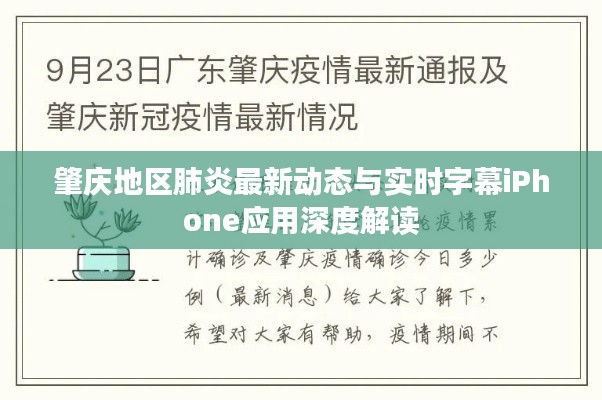 肇庆地区肺炎最新动态与实时字幕iPhone应用深度解读