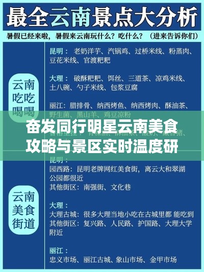 奋发同行明星云南美食攻略与景区实时温度研究