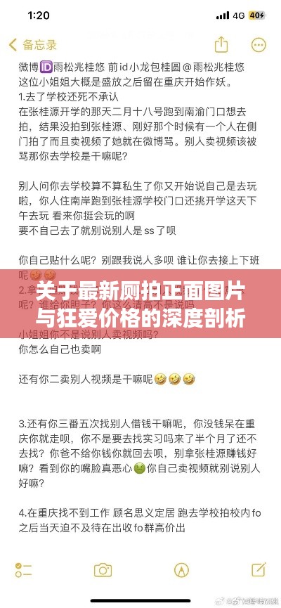 关于最新厕拍正面图片与狂爱价格的深度剖析