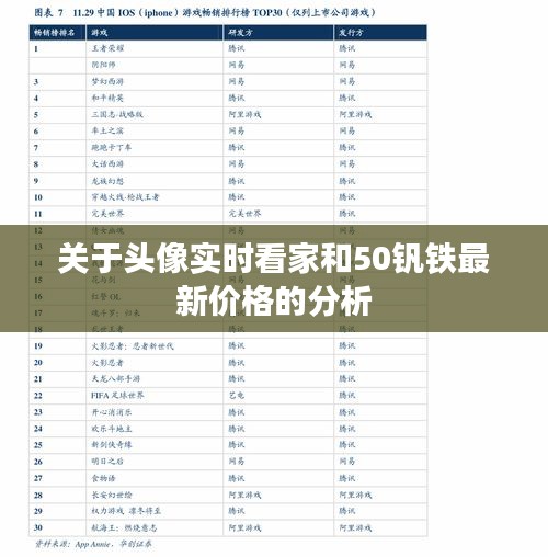 关于头像实时看家和50钒铁最新价格的分析
