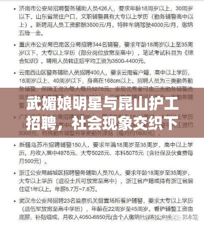 武媚娘明星与昆山护工招聘，社会现象交织下的个体选择